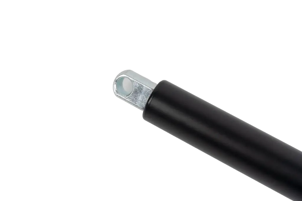 Close-up of rigid lockable gas spring cylinder eyelet end fitting