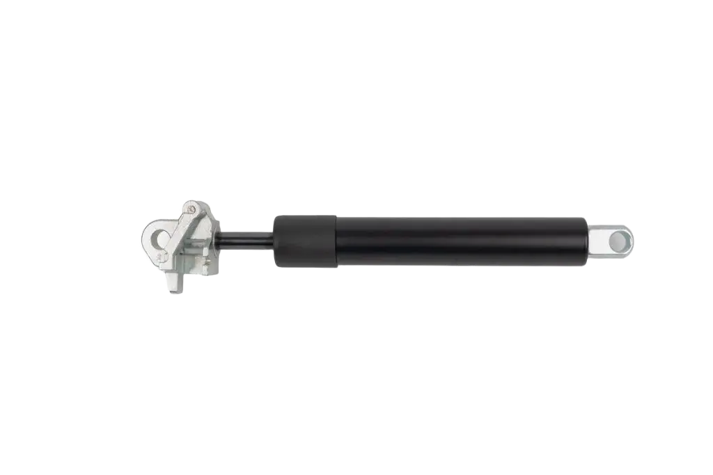 Newton rigid locking gas strut with mechanical latch, horizontal view