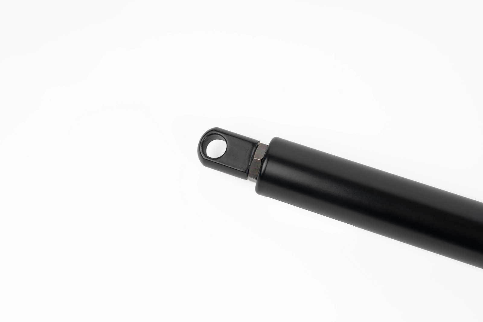 Twin tube gas spring cylinder body and eyelet mounting fitting